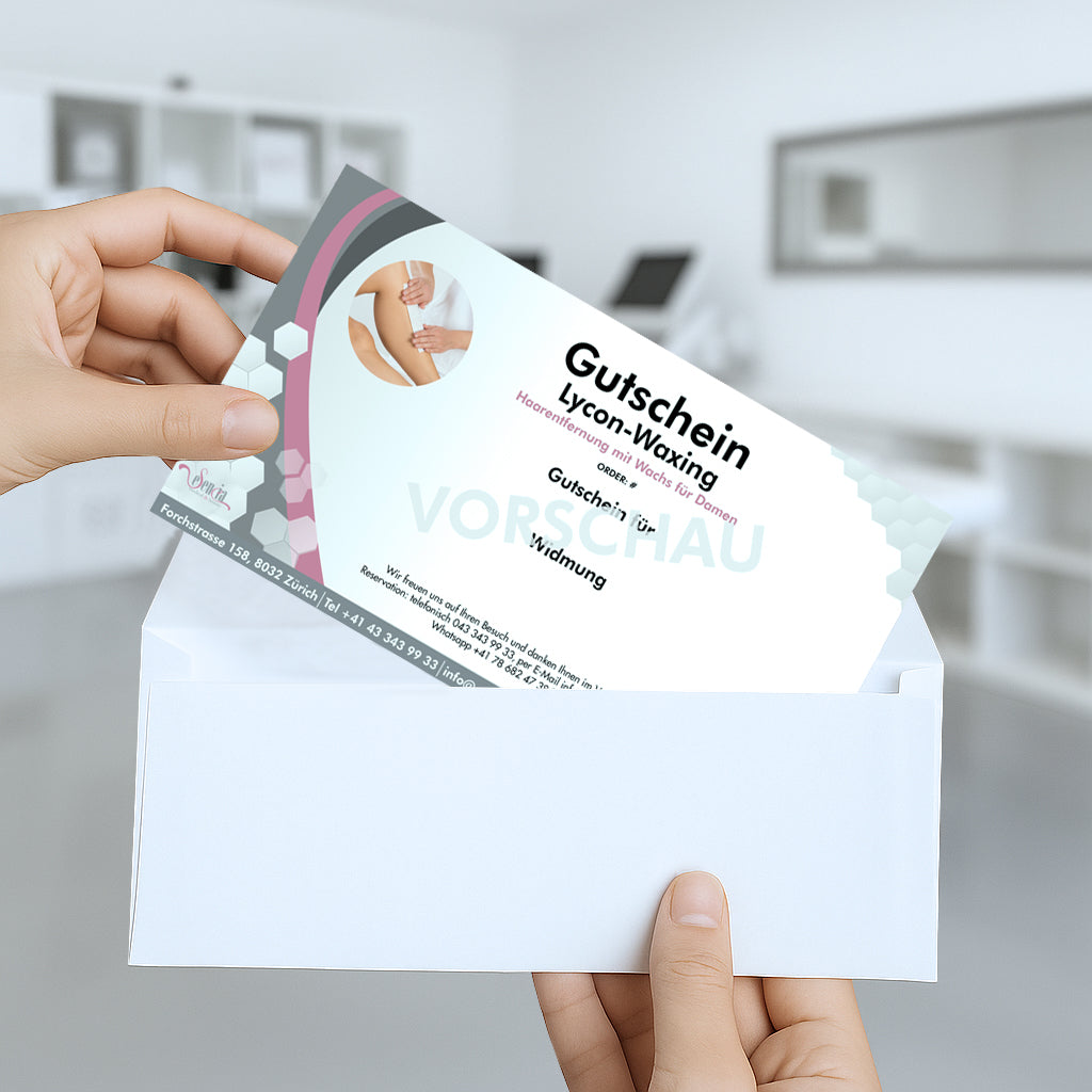 Gutschein Lycon-Waxing für Damen