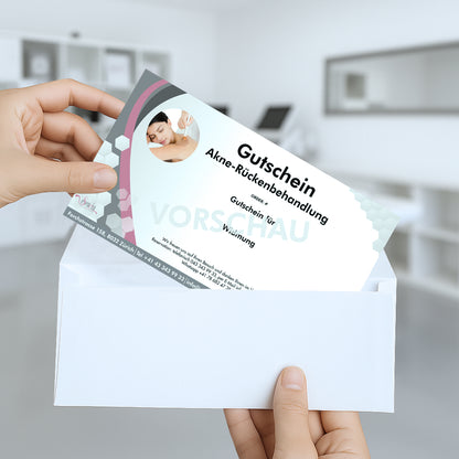 Gutschein Akne-Rückenbehandlung