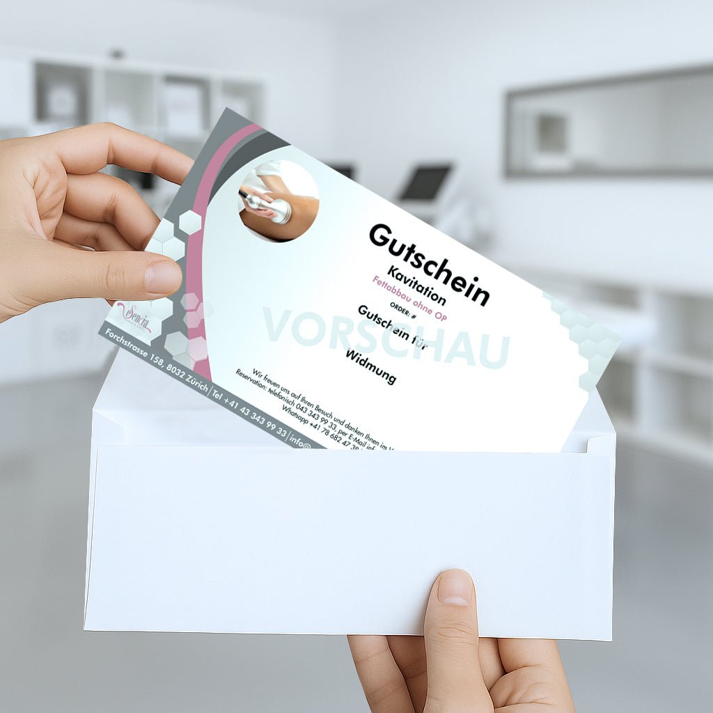 Gutschein Kavitation