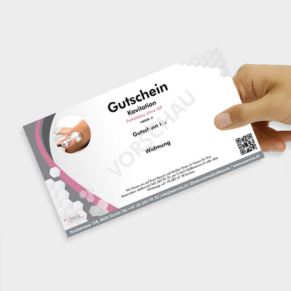 Gutschein Kavitation