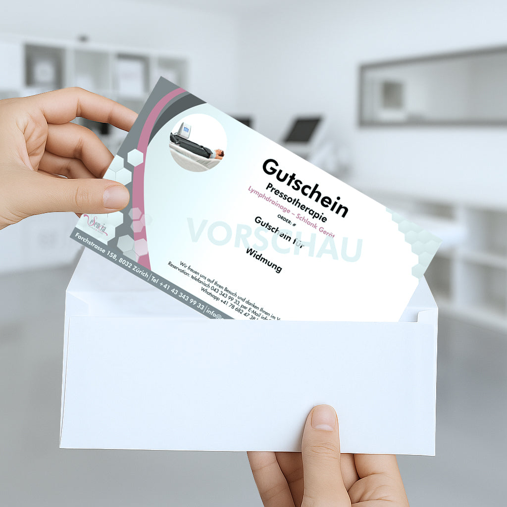 Gutschein Pressotherapie