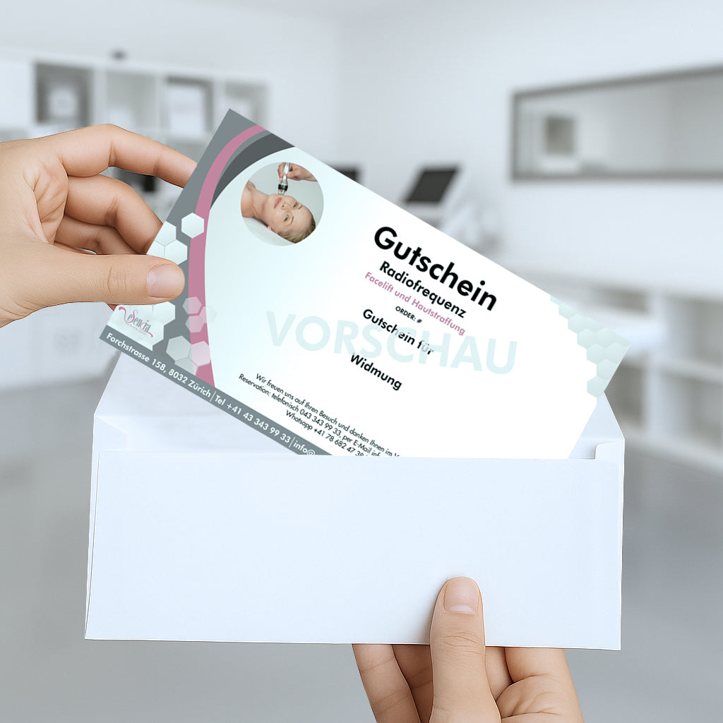 Gutschein Radiofrequenz
