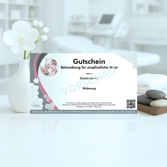Gutschein Behandlung für empfindliche Haut