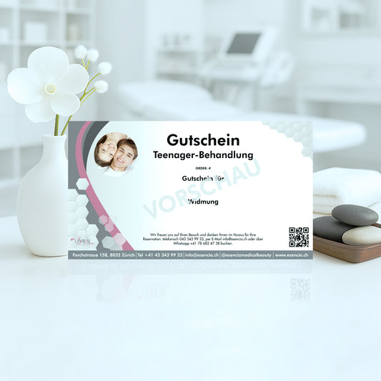 Gutschein Teenager-Behandlung